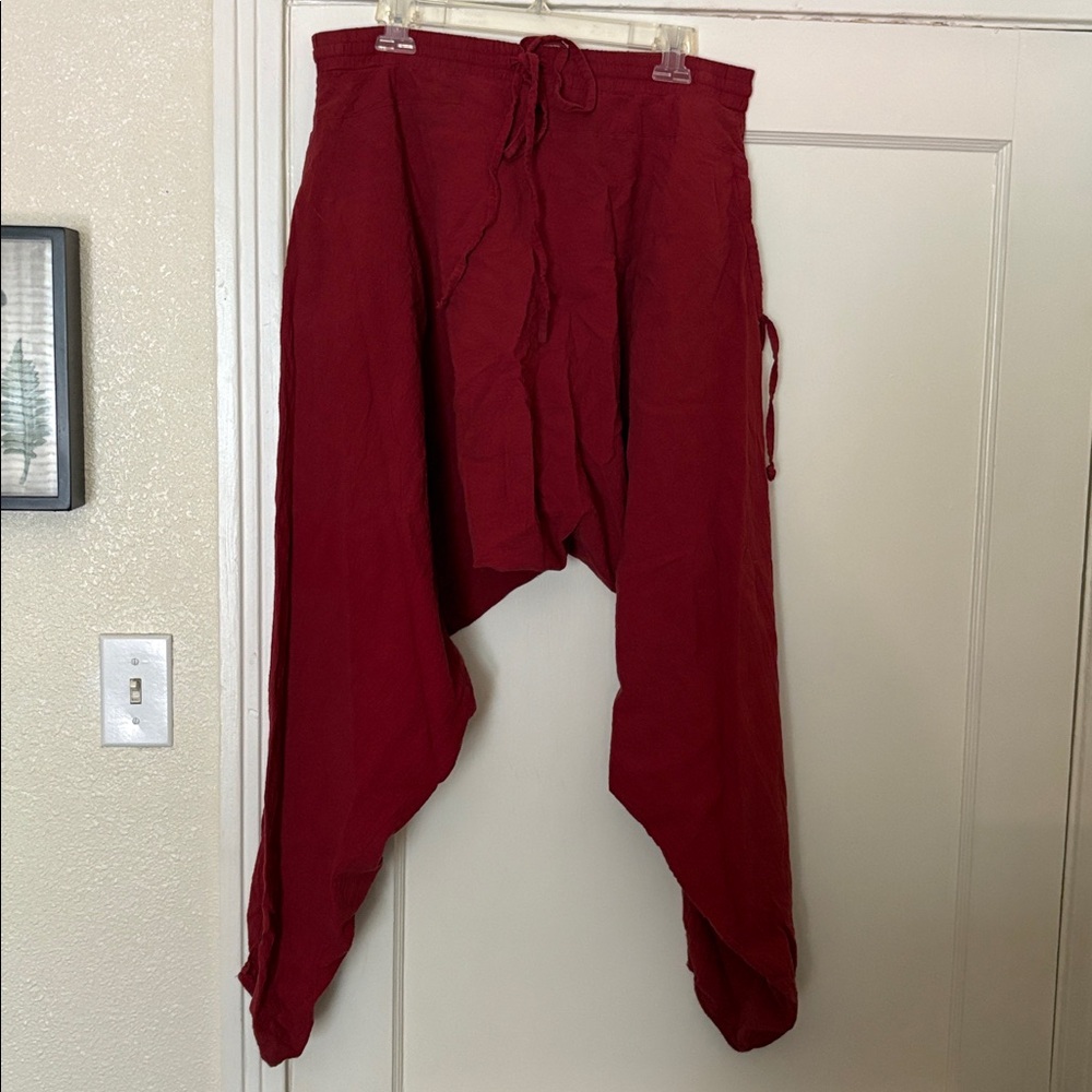 Red Harem Pants